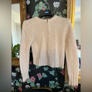 Wool crop sweater